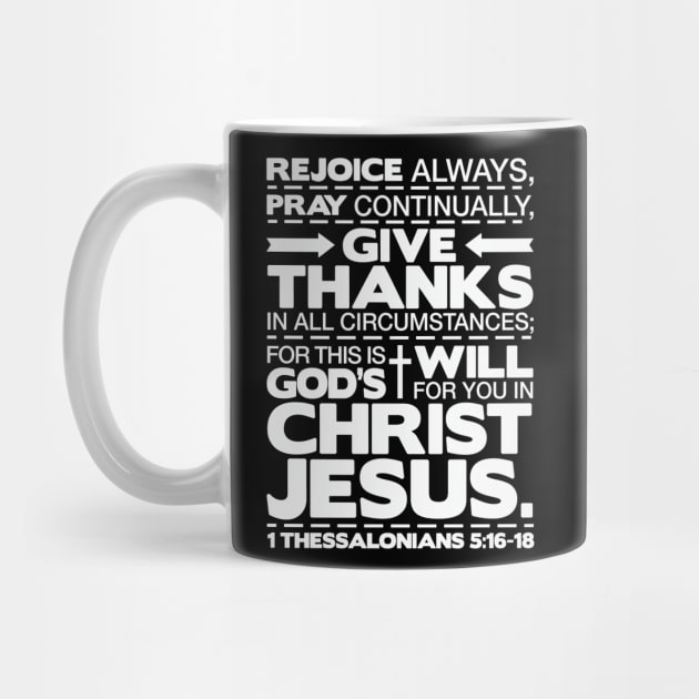 1 Thessalonians 5:16-18 Rejoice Always by Plushism